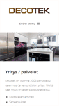 Mobile Screenshot of decotek.fi